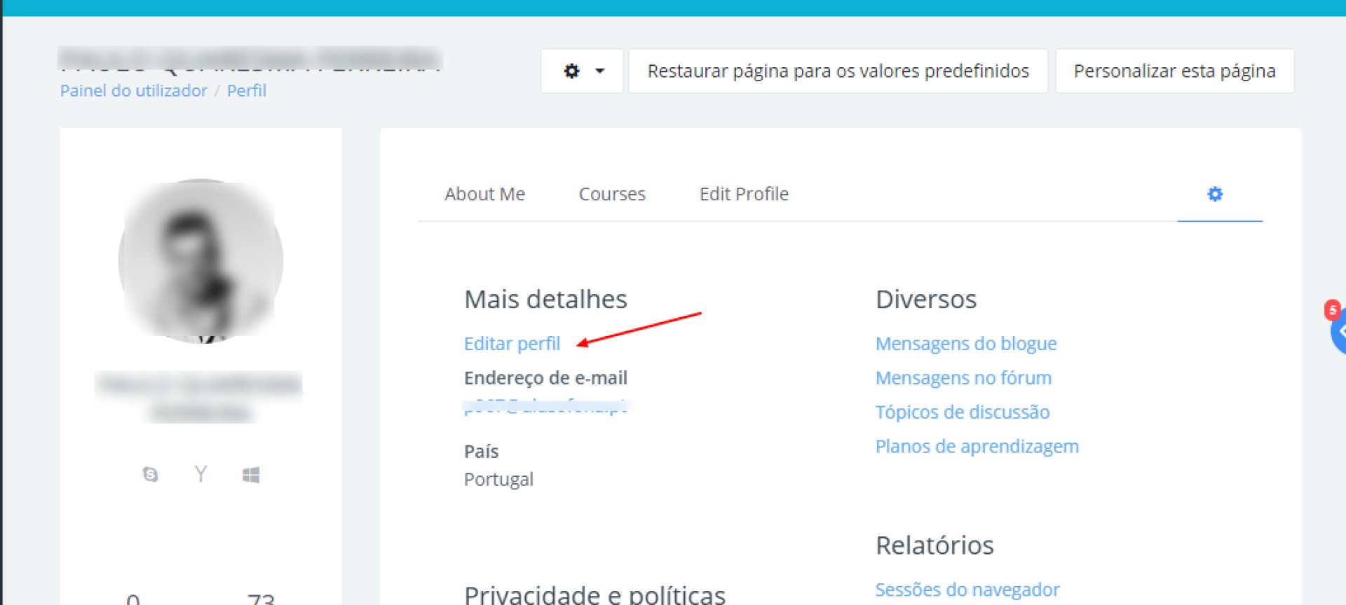 alterar email perfil moodle 3 1920